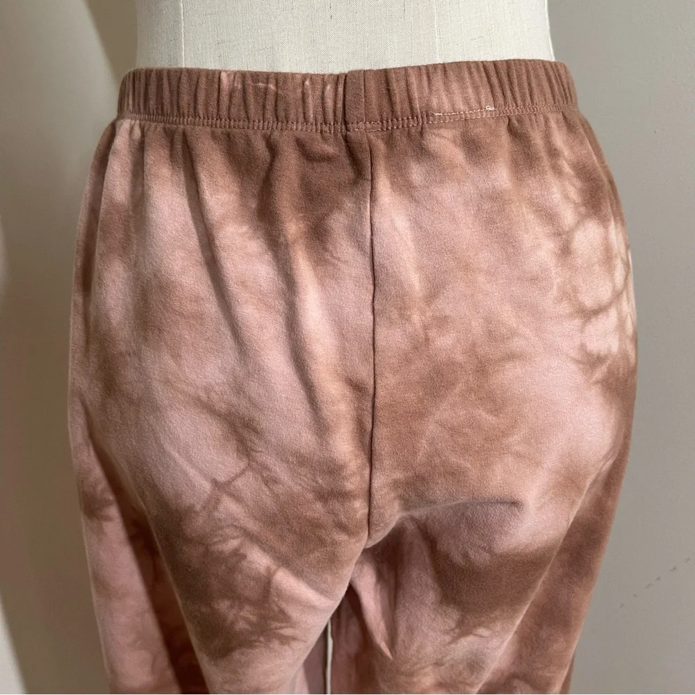 Lacausa Anthropologie Women’s - SZ S -Tie Dye Pink Brown Sweatpants
